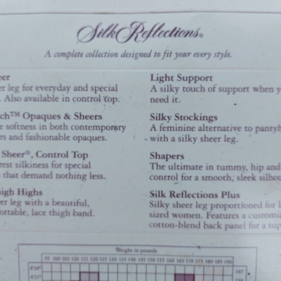 Vintage Lot of 2 Hanes Silk‎ Reflections 1995 Style 718 NIP - Picture 3 of 5